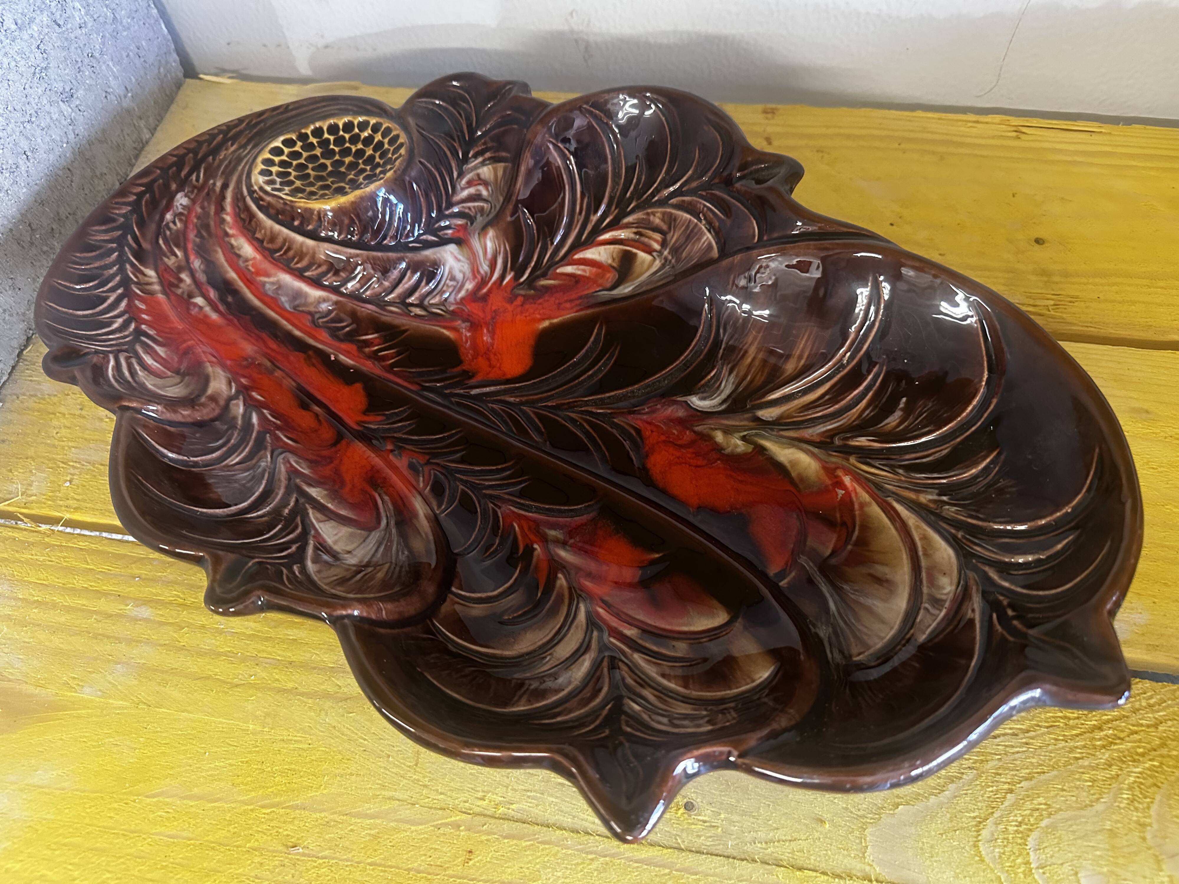 Large Fruit Bowl - Ceramic Centerpiece Vallauris 60s