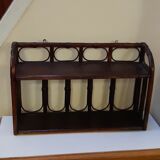 Rattan wall shelf 2 shelves