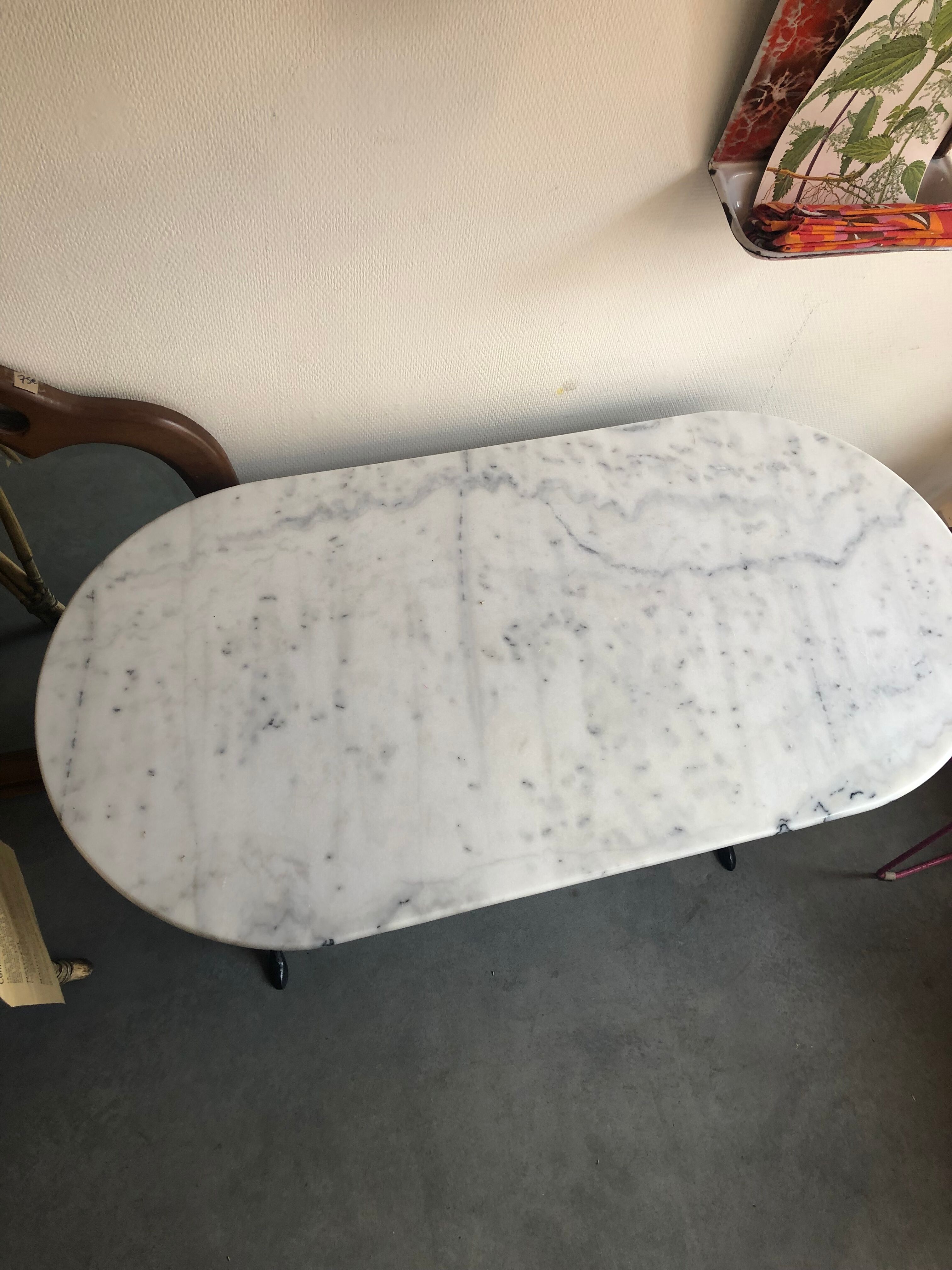 Marble bistro table