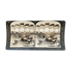 Photographie ancienne stereo, stereograph, luxe albumine 1903 Tombes royales Ming, Chine