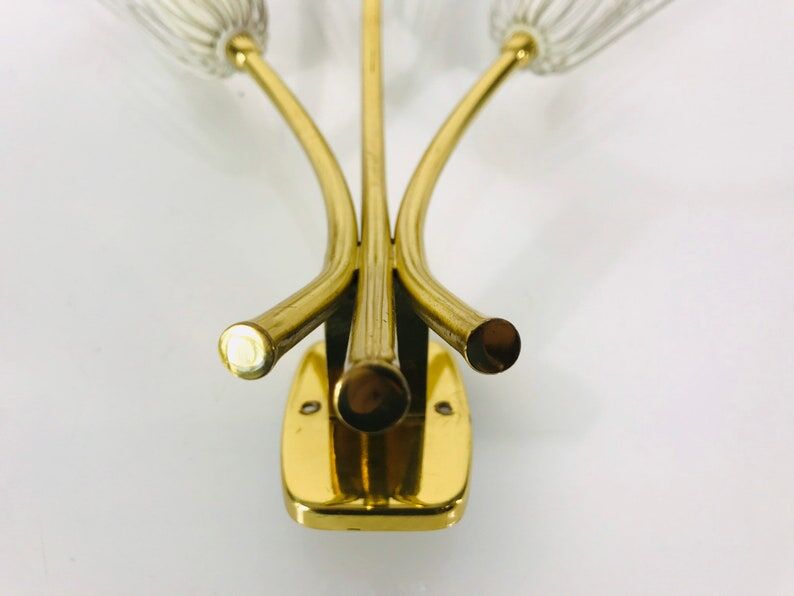 Pair of brass wall lamps by Emil Stejnar for Rupert Nikoll, Austria 1960