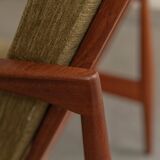Set of 2 paperknife easy chairs by Kai Kristiansen, Denmark, 1960's