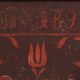Wedding chest in pine with painted tulips – Central Europe, 1891