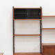 Playful 3-bay wall unit in teak wood by Poul Cadovius, Denmark, 1950s