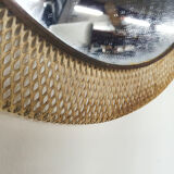 Mid-century round metal mirror, France 1960's
