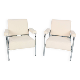 2x Fauteuil Wagon Fumoir LC 13 Le Corbusier, 1931