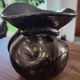 Iridescent ceramic vase from the 1960s, signed