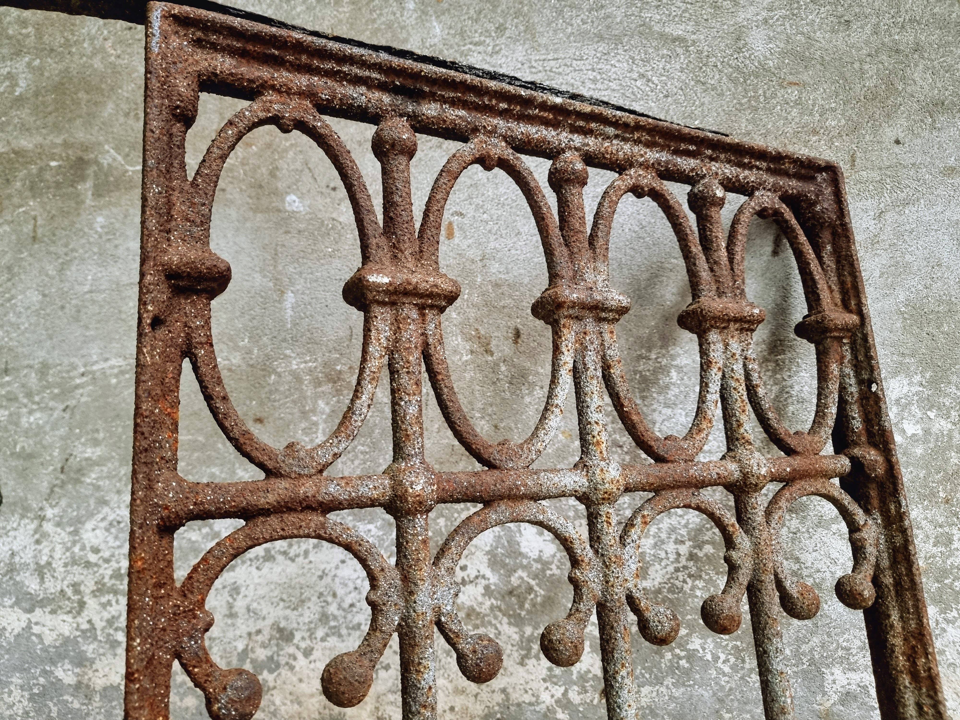 Fenêtre Décorative Fer Rouillé Style Antique Aubaho – 38x57,5 Cm