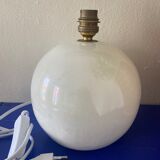 White pearlescent ball lamp foot