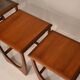 Nesting tables in teak and glass Gplan edition