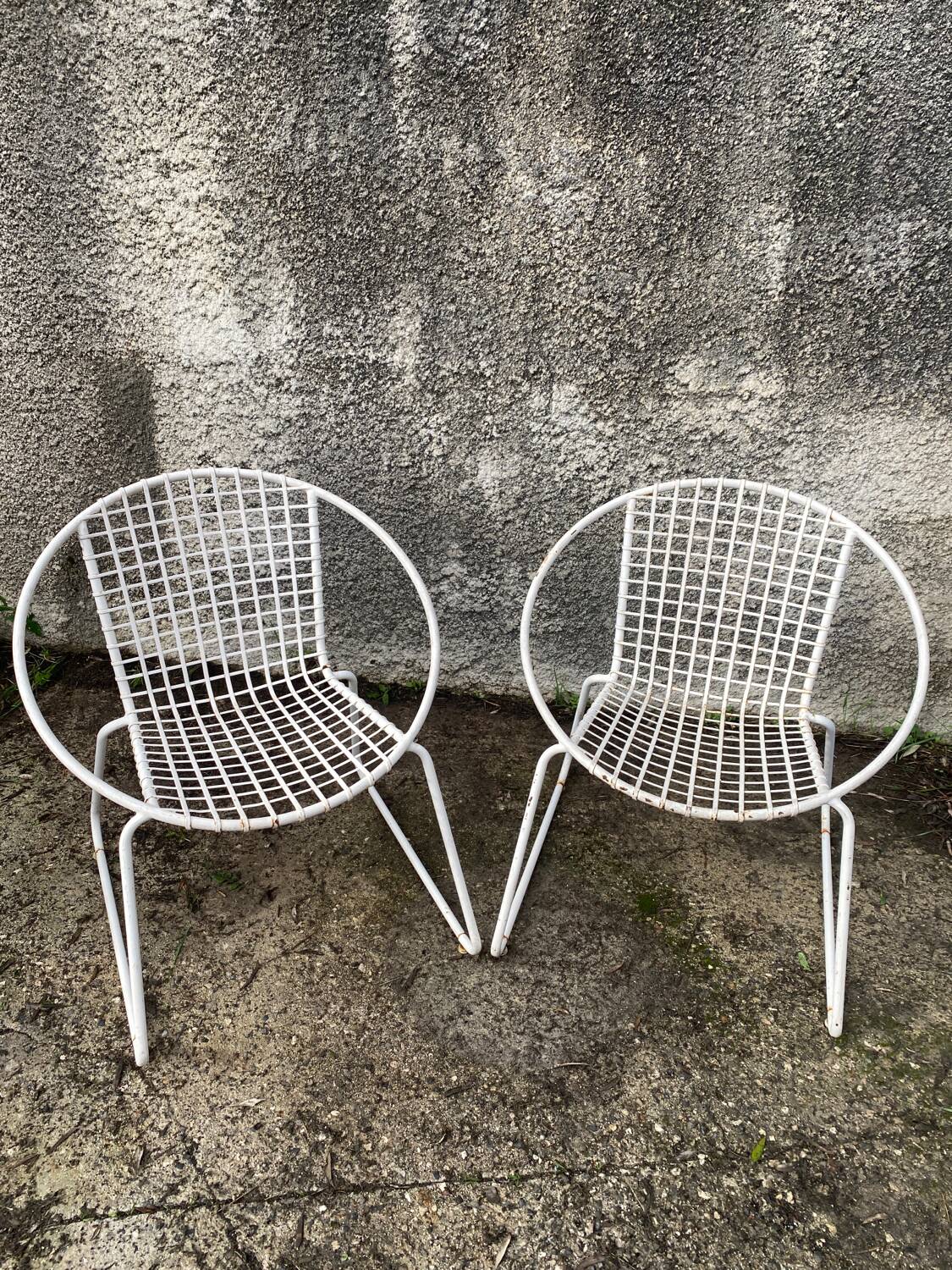Designer metal chairs