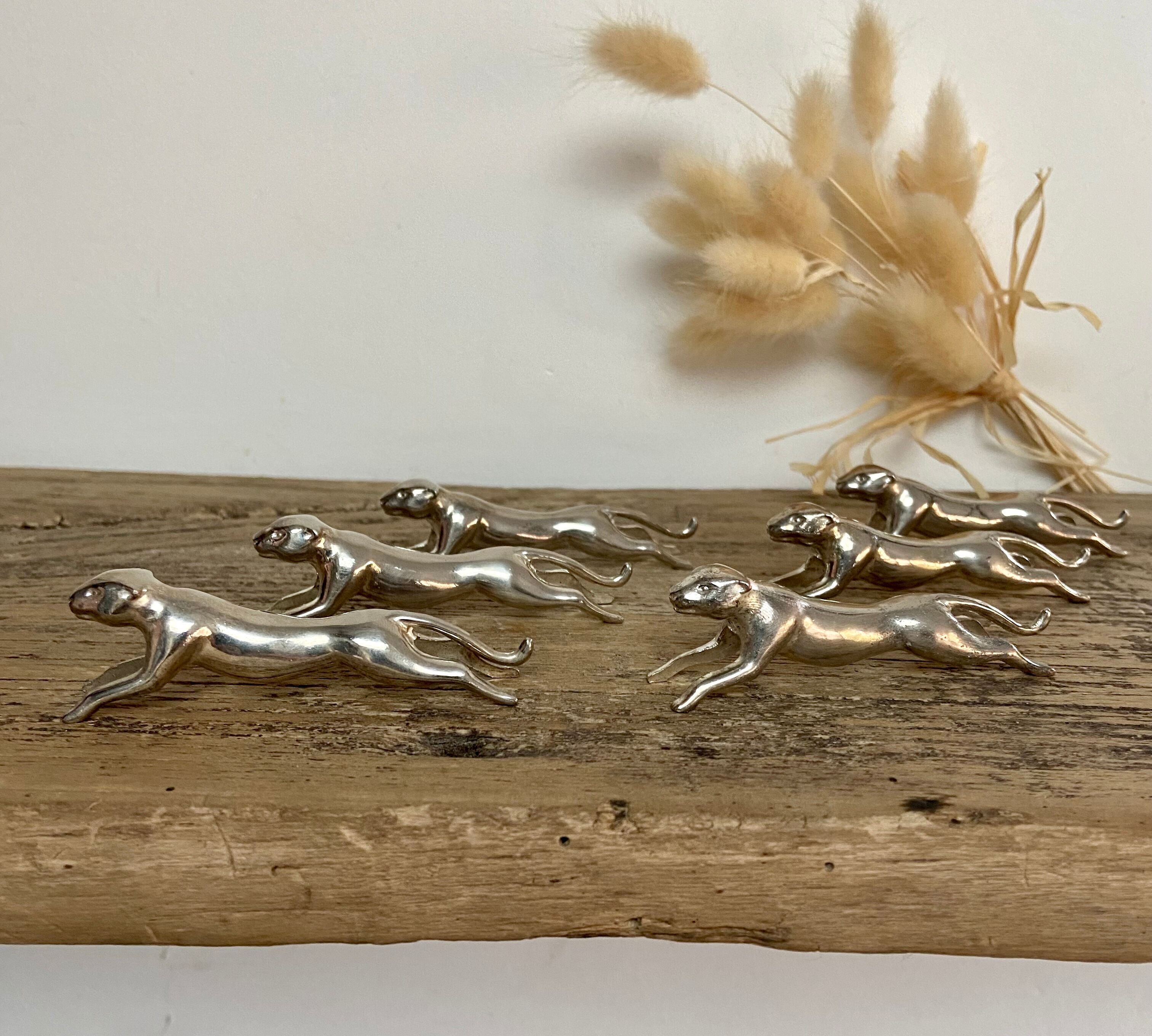 Set of 6 Jaguar knife holders