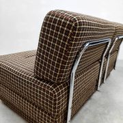 Vintage Swedish convertible sofa lounge chairs in table & daybed