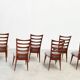 Ensemble de six chaises de salle à manger par Gaston Poisson