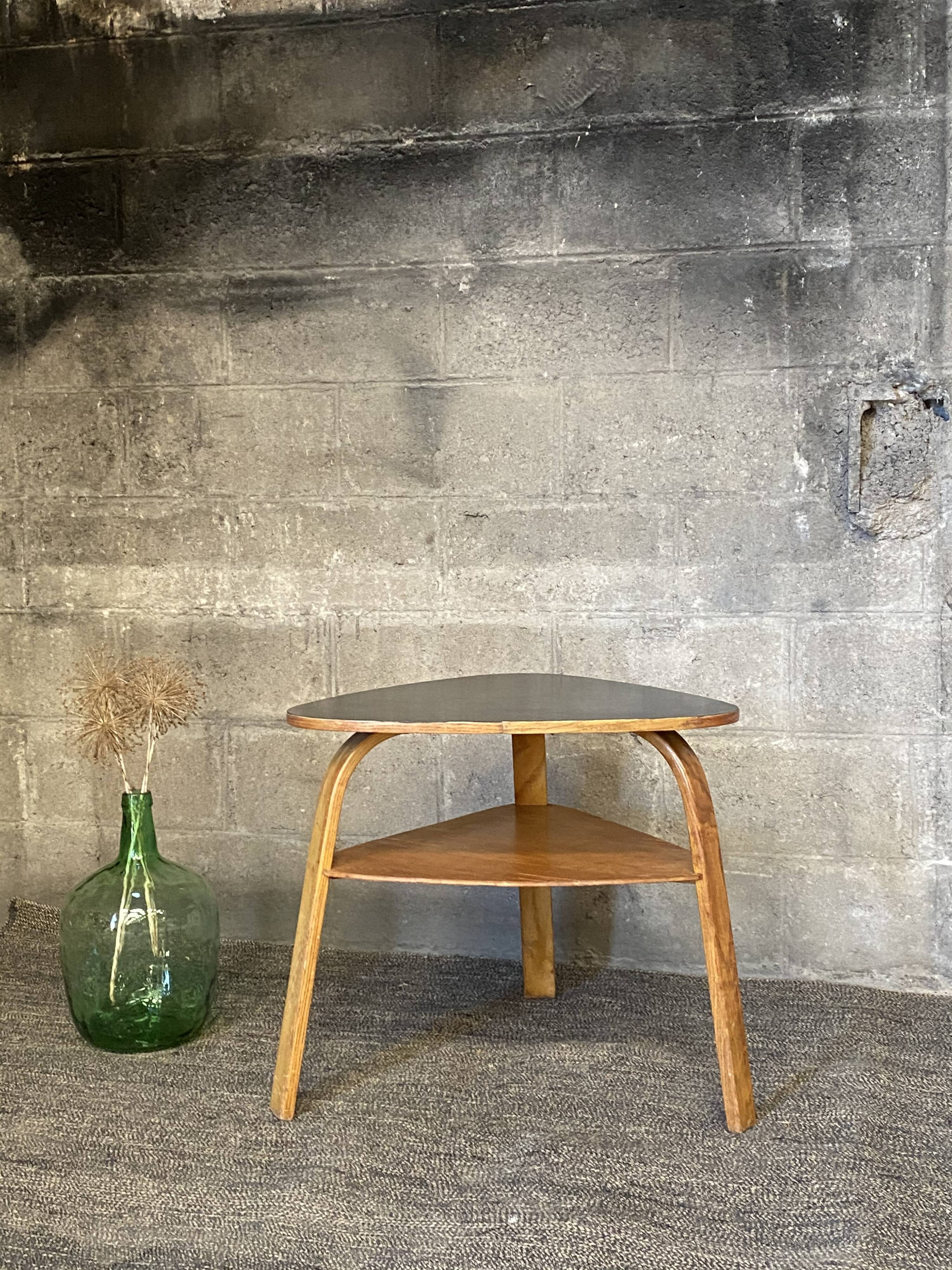 Steiner's Bow Wood coffee table