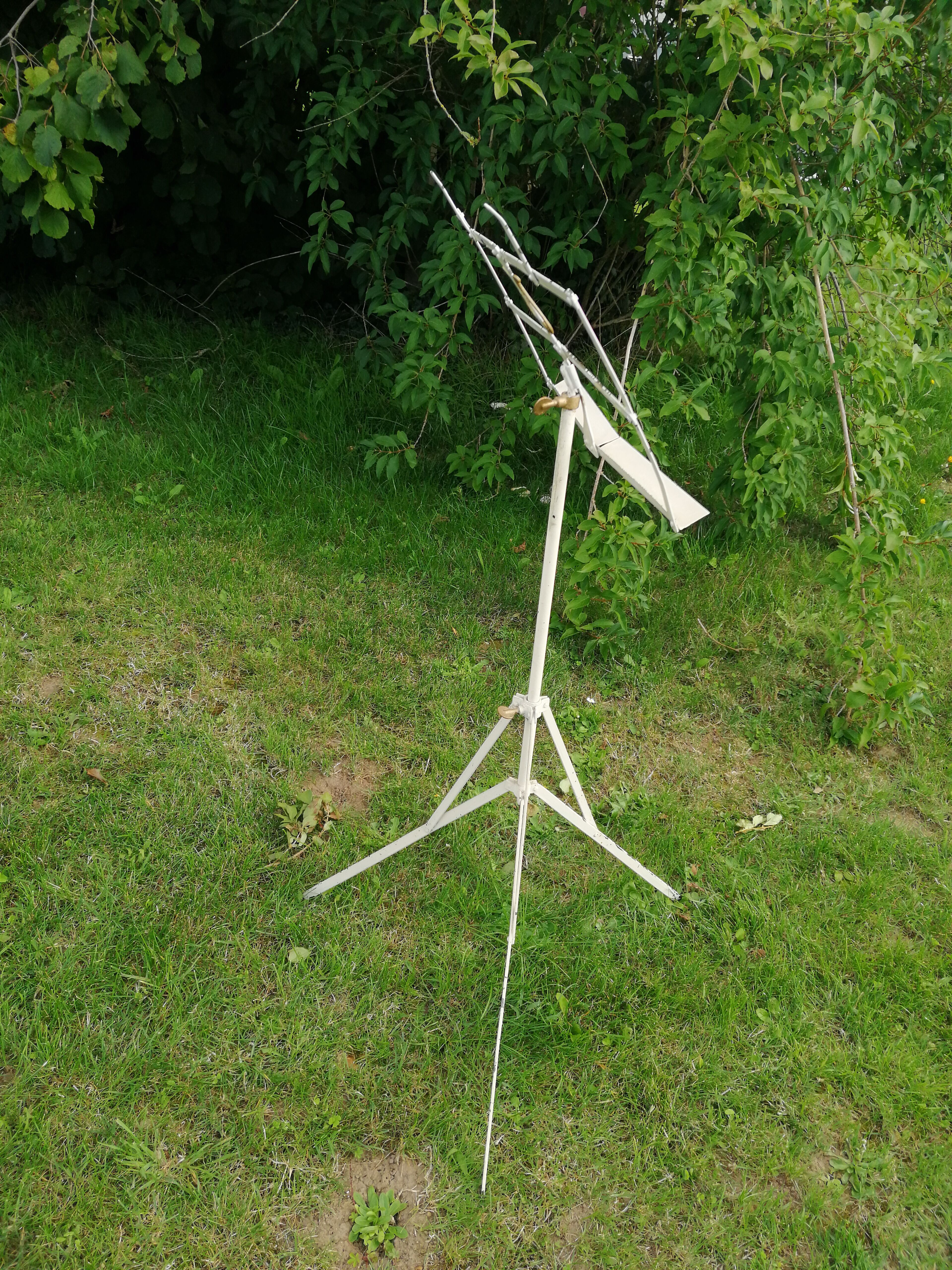 Antique wrought iron desk
