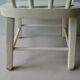 Wooden children's chair, white patina, 60s