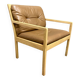 Leather armchair "Bernt Petersen" Scandinavian design 1960.