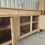 Beau buffet 3 portes chêne massif