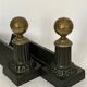 Pair of neo-classical andirons