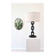Brutalist lamp foot in boat chain links 1950