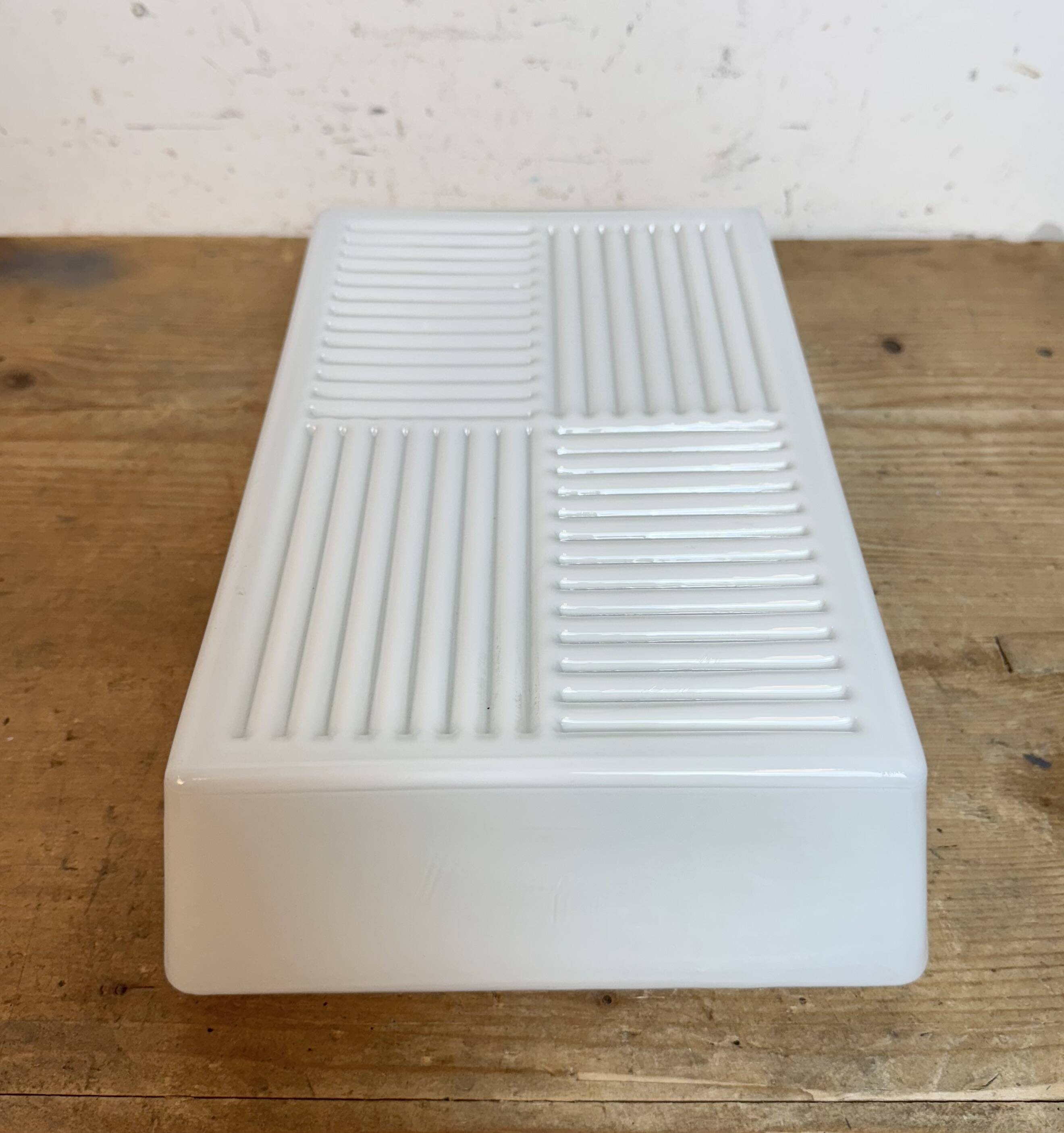 Vintage Wall Or Ceiling Light with Milk Glass, 1970s