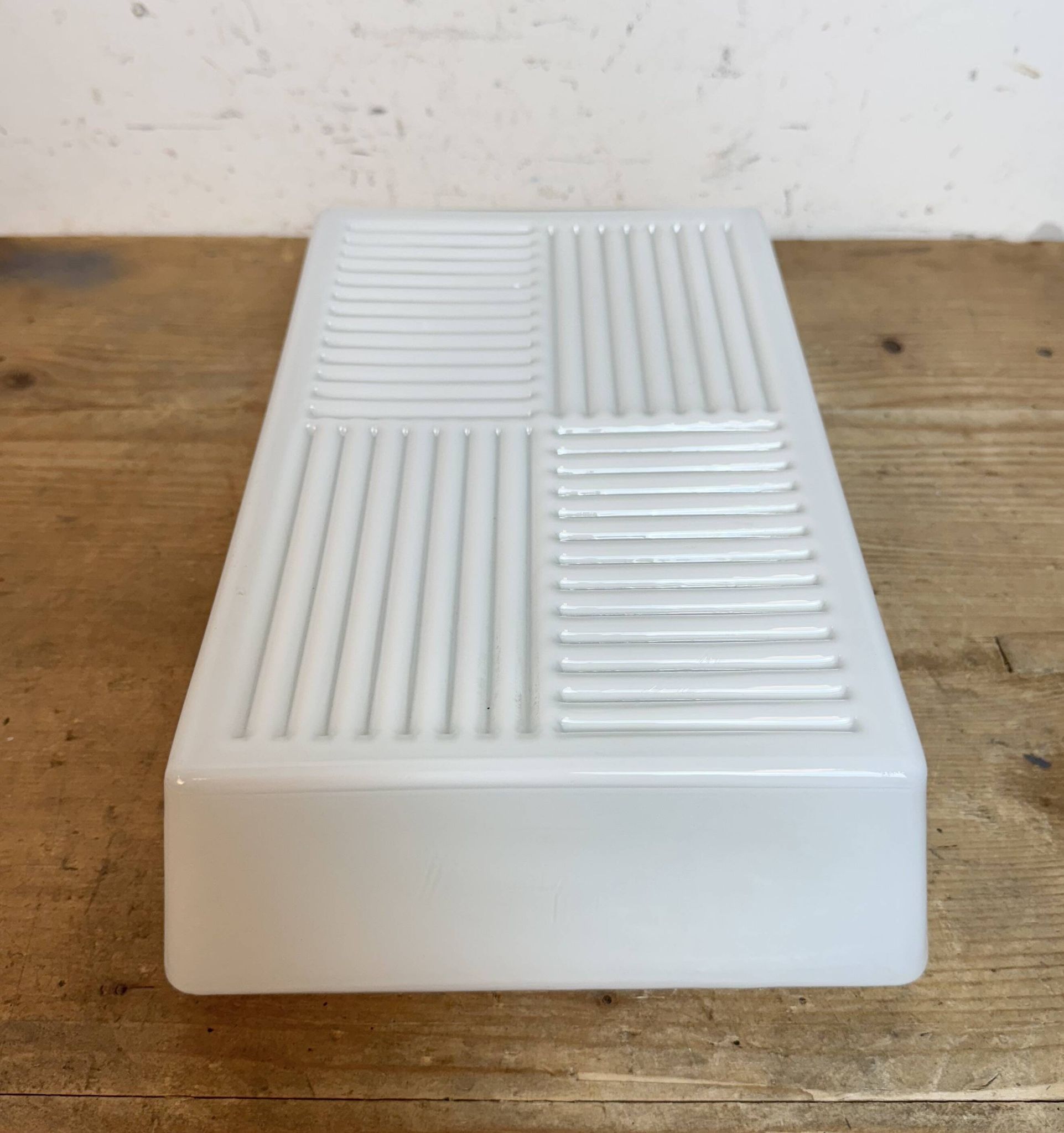 Vintage Wall Or Ceiling Light with Milk Glass, 1970s
