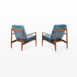 Pair of easy chairs by Grete Jalk for France & Daverkosen, Denmark 1962