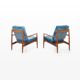Paire de fauteuils par Grete Jalk pour France & Daverkosen, Danemark 1962