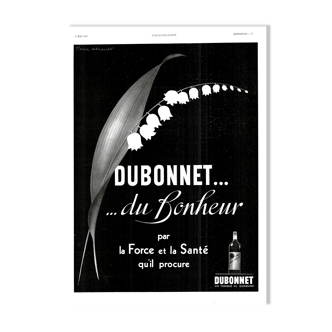 Affiche vintage années 30 Dubonnet