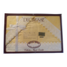 Old yellow and white lace bedding set from the Duchesse brand, 100% cotton
