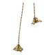 Pair of suspensions in white opaline