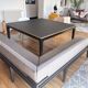 Vente : Table de salle à manger carrée sur mesure + banquette d'angle — lot