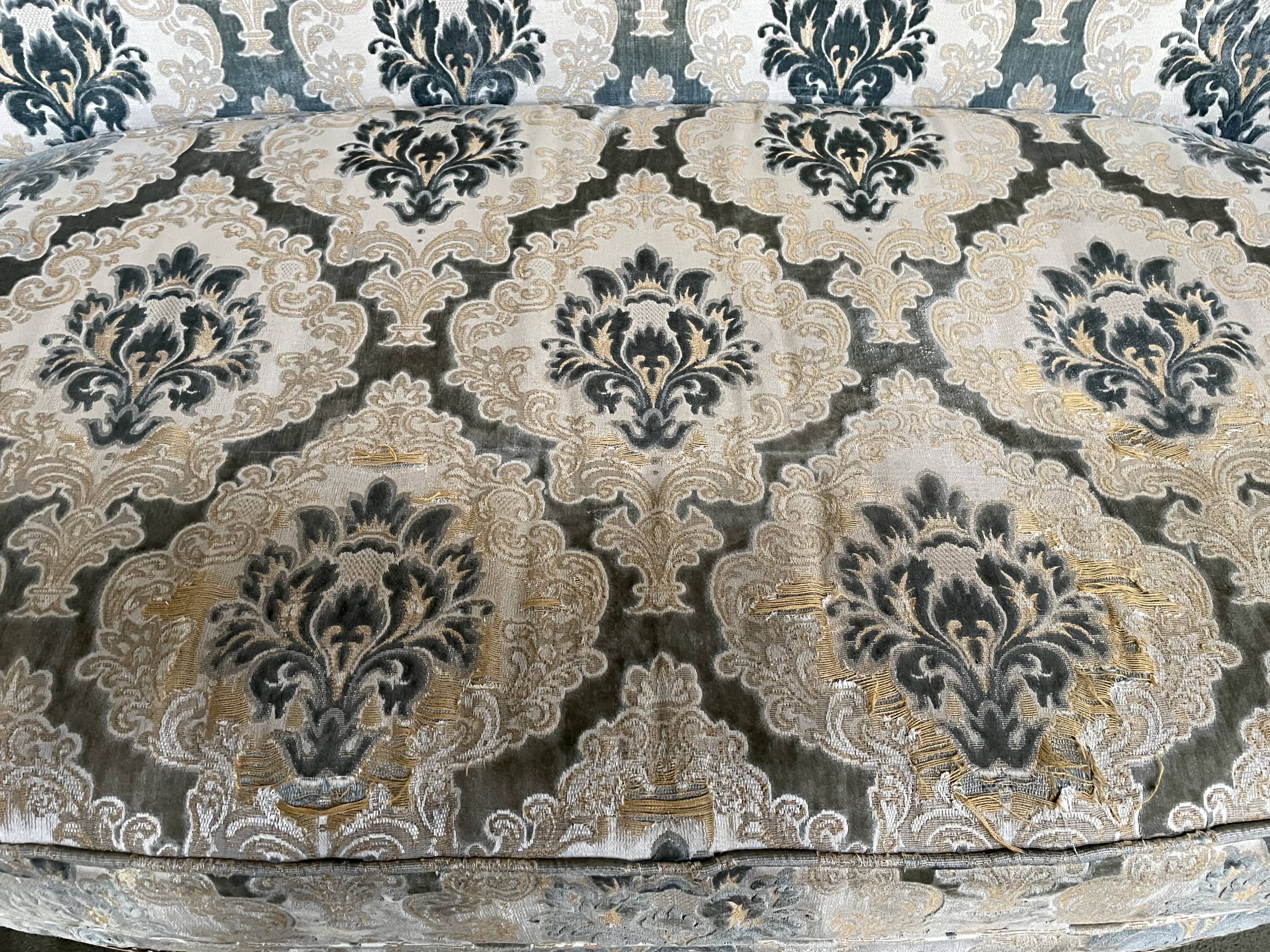 Louis XV style basket sofa