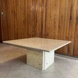 Travertine coffee table 1980