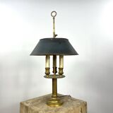 Lamp bouillotte bronze and brass Louis XVI style