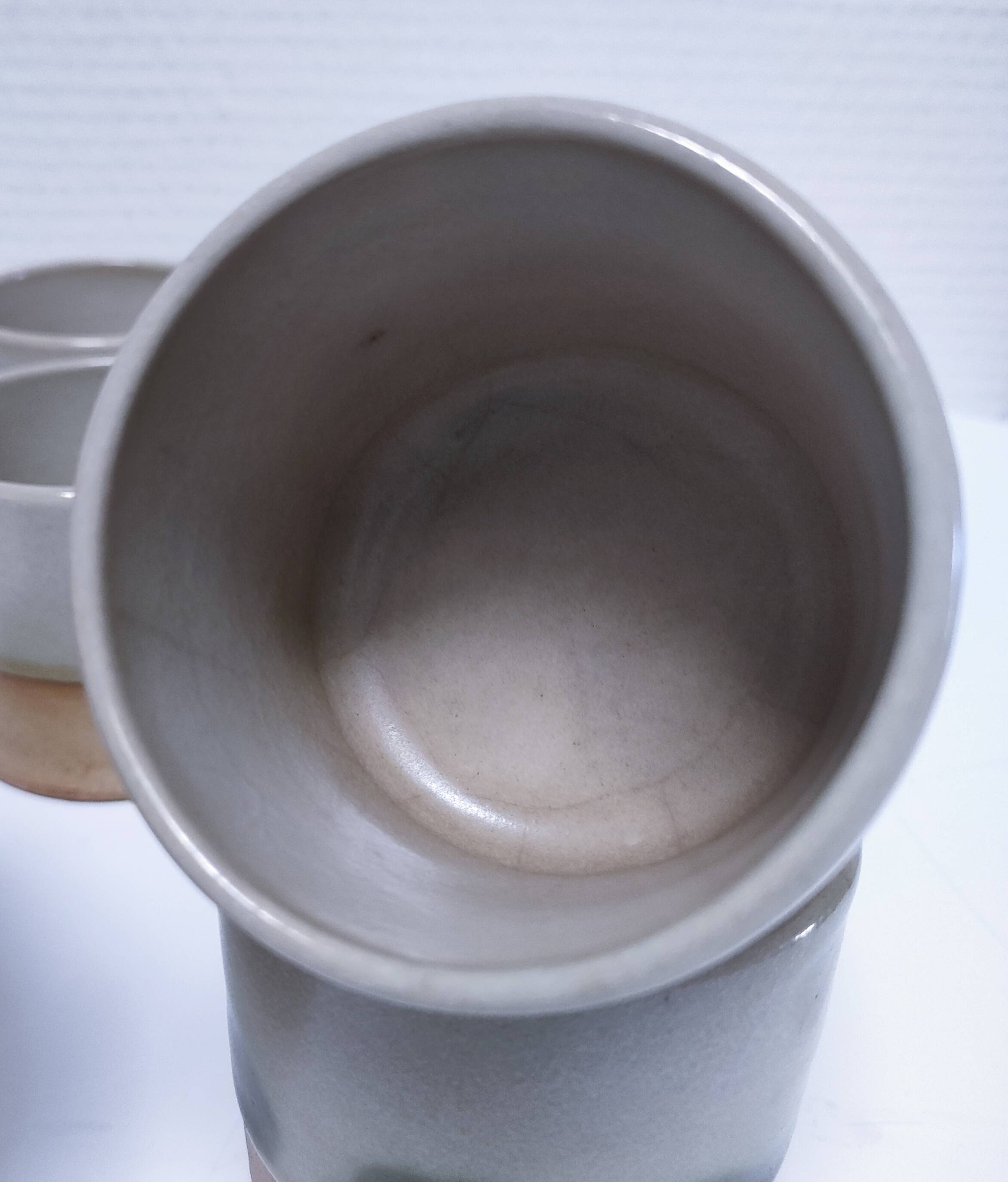Eight ceramic glasses pottery la colombe Vallauris