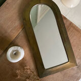 Moroccan brass mirror
