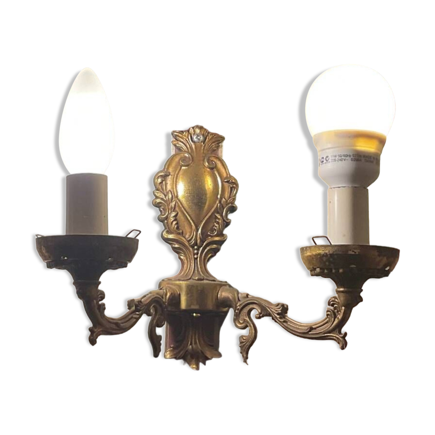 Vintage golden wall light