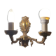 Vintage golden wall light
