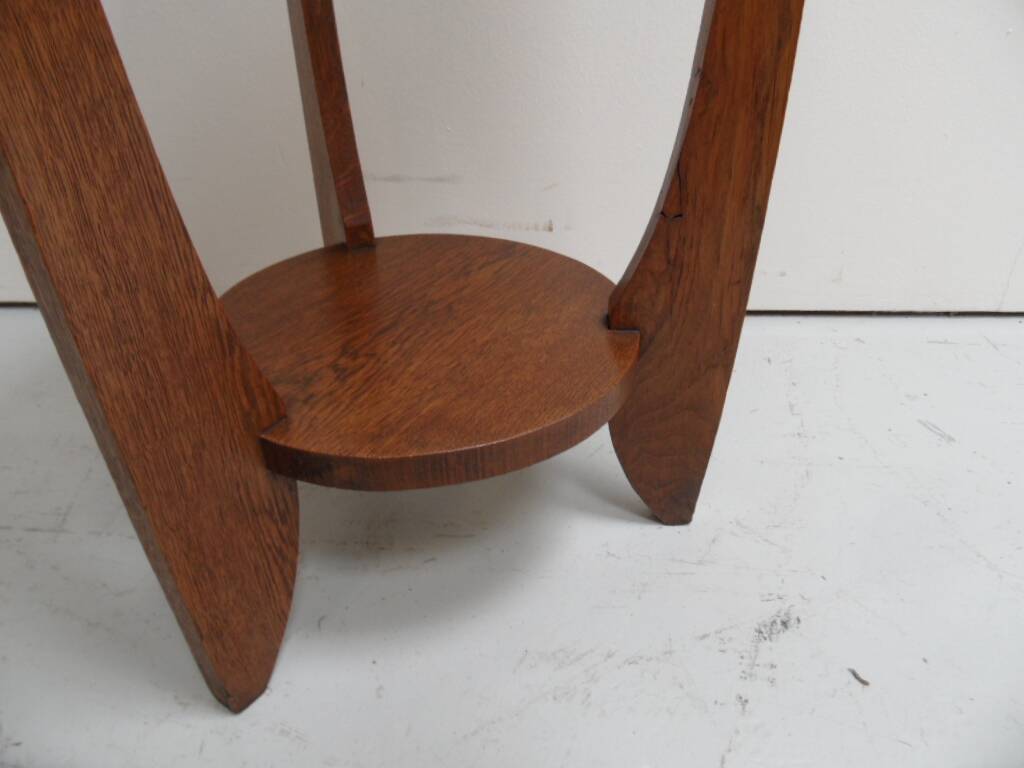 Art Deco oak sidetable