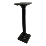 Nineteenth century black wooden fifth wheel column Napoleon III