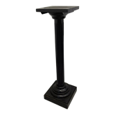 Nineteenth century black wooden fifth wheel column Napoleon III