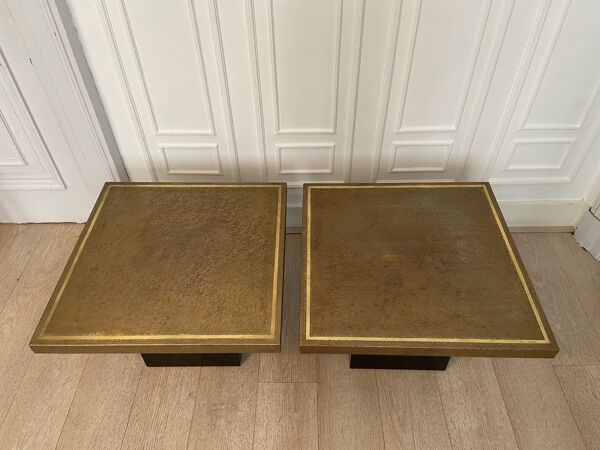 Paire de tables d’appoint Lova Création, Belgique, 1970
