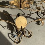 Set of gold wall lights