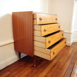 Chest of drawers 4 vintage drawers from the 60s