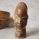 Statuette woman stone nbigou gabon