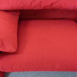 Maralunga 3-seater Sofa red by Vico Magistretti for Cassina, Italy