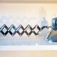 Chrome accordion lamp Ikea V9604 vintage 1980