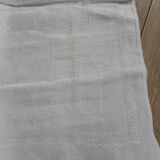 3 small antique tablecloths with embroidered initials PB